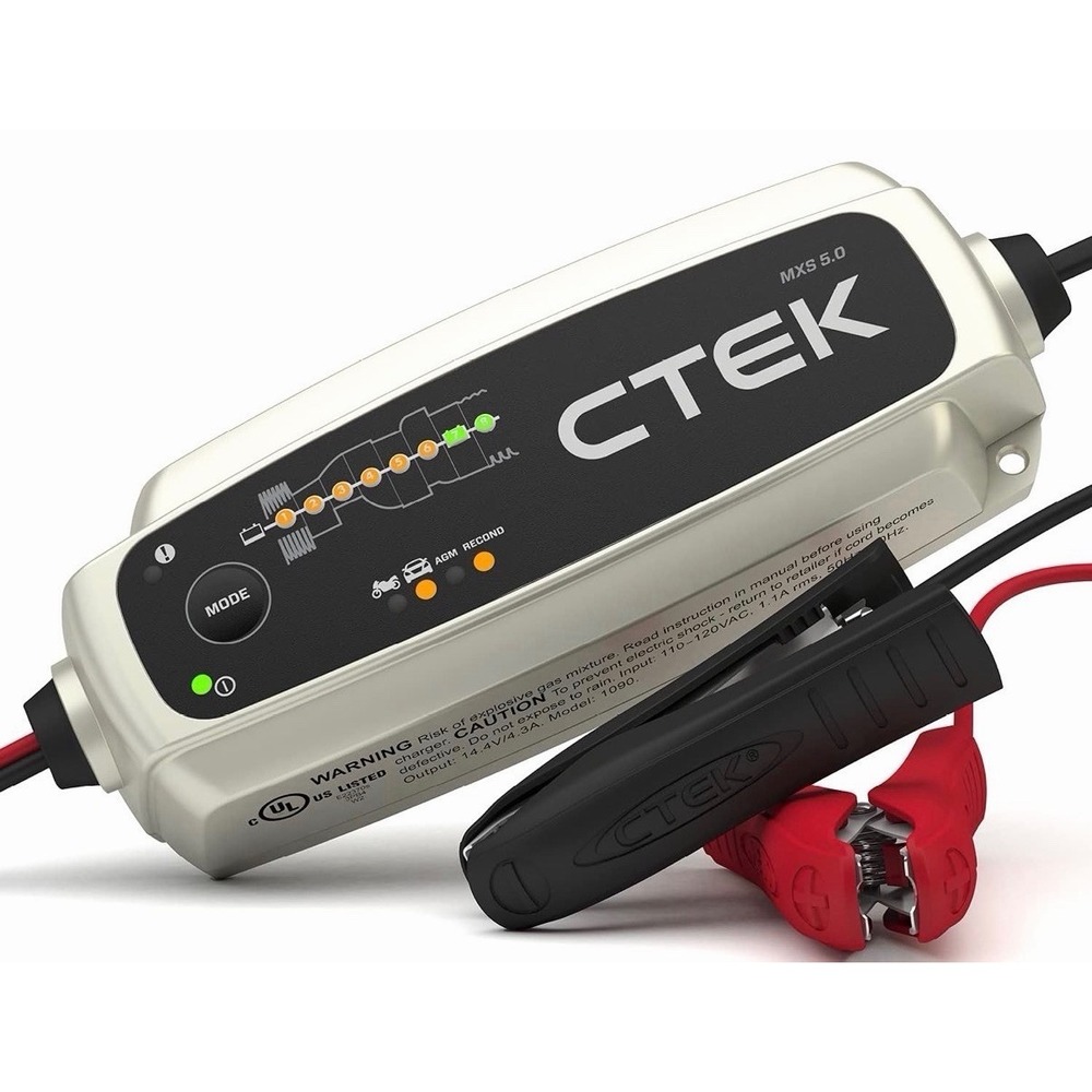 CTEK 40-206 MXS 5.0 Fully Automatic 4.3 amp Battery Charger and Maintainer 12V